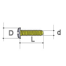 Rimless Glasses Repair Screws / Bolts ~ Hex Head (Gold) 1.2mm #V1945-G