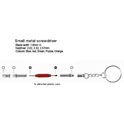 Breitfeld & Schliekert B&S Optical Screwdriver Tool ~ Keyring