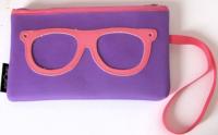 Purple and Pink Centrostyle Spectacle Pencil Case. Great Children's Gift.